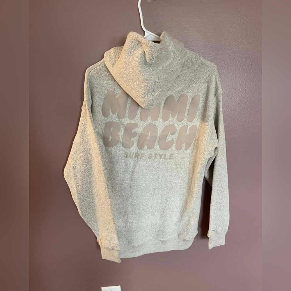 MIA Miami Beach Hooded Sweatshirt Size S NWT - Picture 3 of 3